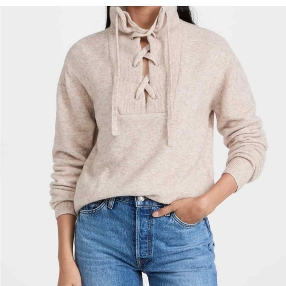 Scotch & Soda Sweaters - Scotch & Soda Lace Up Sweater